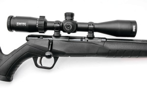 The gun is drilled and tapped for Weaver scope bases, which are provided with the rifle. The roomy trigger guard accommodates gloved fingers, and the rifle features Savage's excellent AccuTrigger.