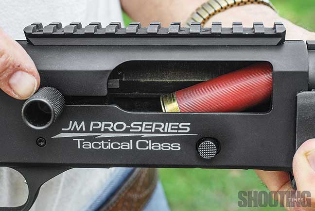 The Mossberg 930 JM Pro has an oversized bolt handle for quick and easy use...