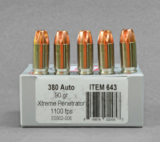 380 ammo compared to 22.