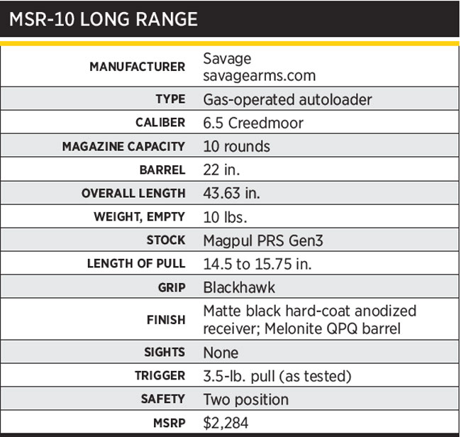 MSR10Specs