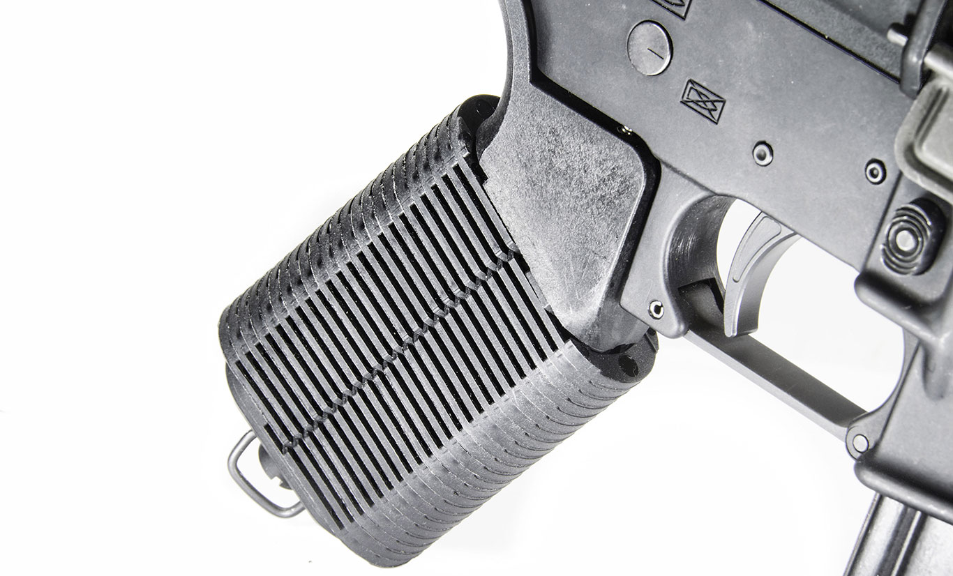 Here is the grip in the fully open, stock configuration.