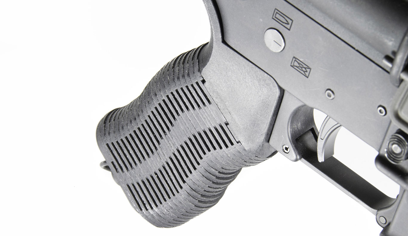 ...And here is the grip after being configured to the Author’s shooting hand.