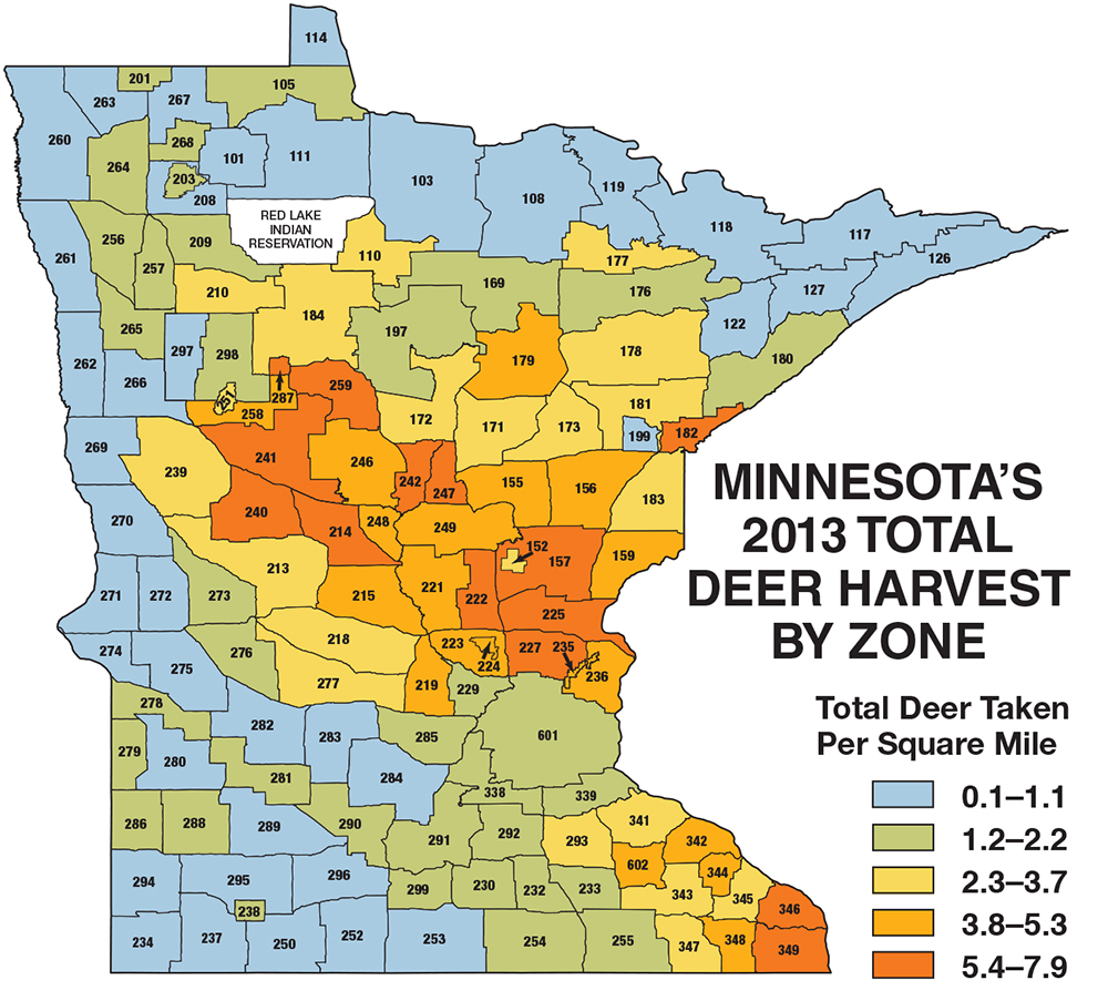 Whitetail Deer Density Map