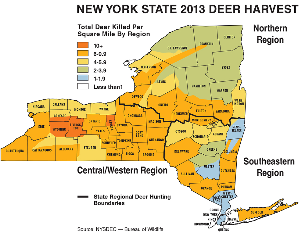 Ny Hunting Zones Map