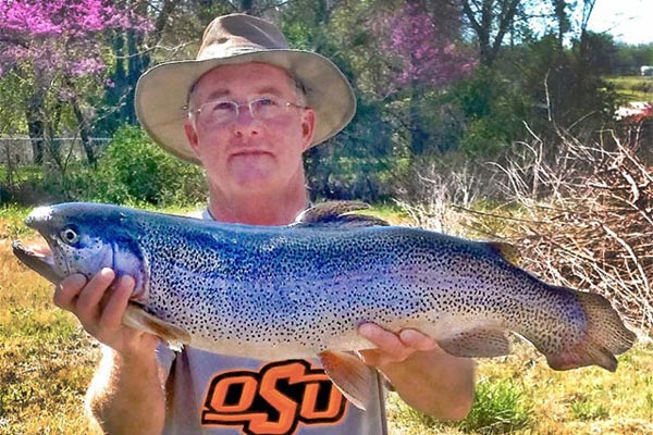 Bass Angler Catches Oklahoma State Record Rainbow Trout