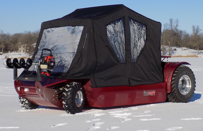 This Ice-Fishing Craft Dominates the Surface [It Floats, Too]