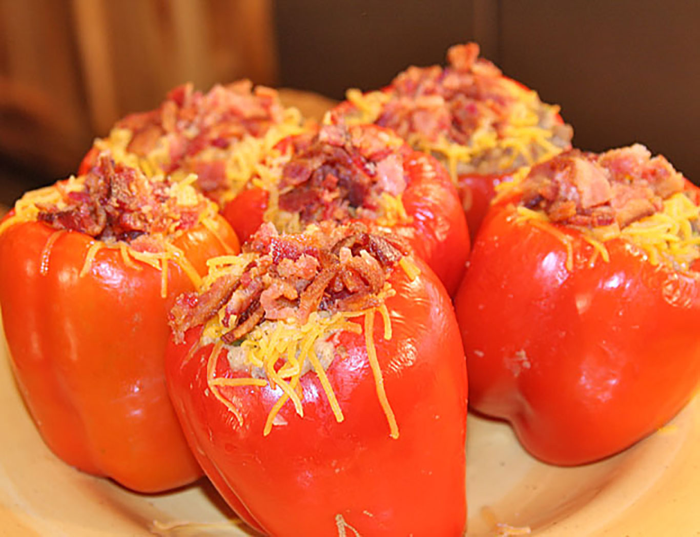 Venison and Crawfish Stuffed Bell Peppers Recipe