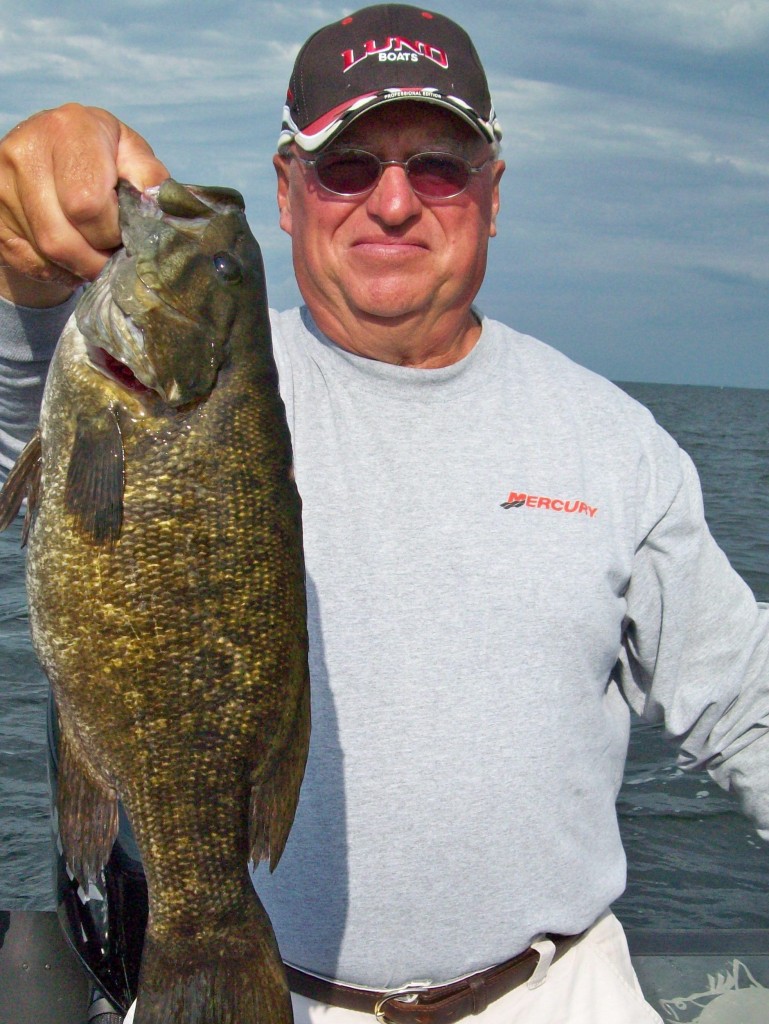 Nate Smutka with a 21-inch 6-pound Smallmouth Bass
