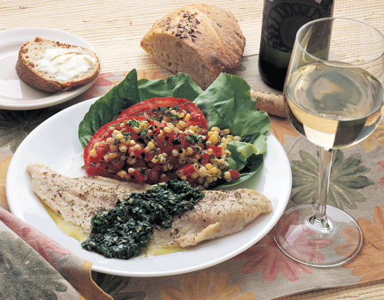 Baked Fish In White Wine