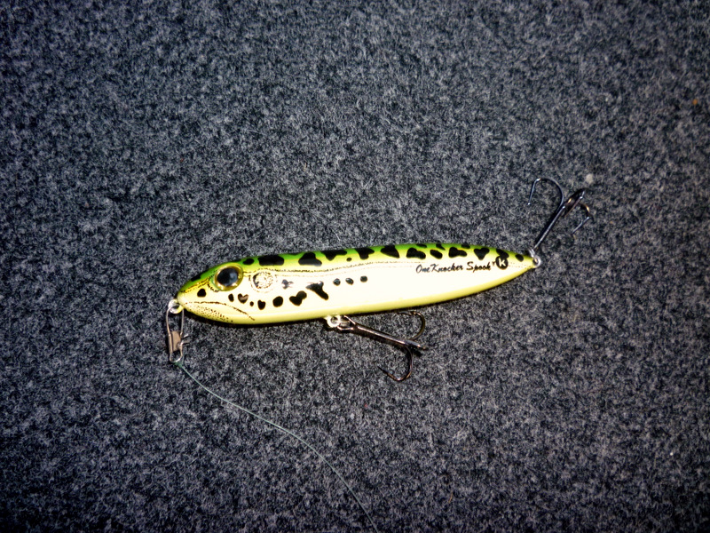 Vintage Original Heddon Zara Spook Clear Lure Nose Tie/classic