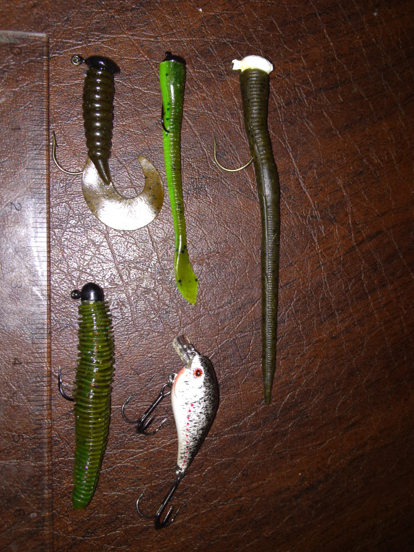 1 Set Lure Fishing Bait Set T-tail Root Fishing Lure Set With Horse Mouth  Glitter Soft Bait Set