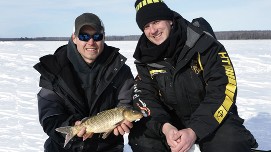 ice fishing for carp