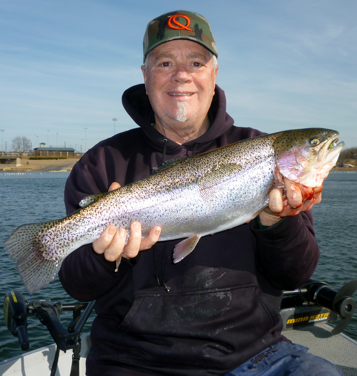 Bass fishing for trout in 2014