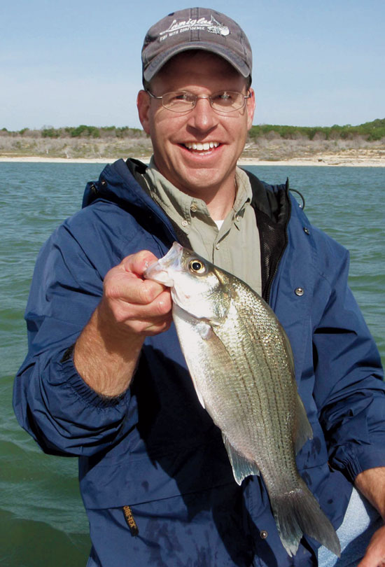 White Bass Frenzy Before a Cold Front 