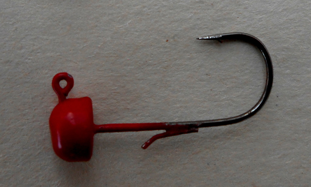 Big Bite Baits - 1/8oz Minnow Head Jig - Chart/Red Eye - The Yak Shak