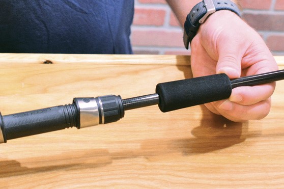 Install Foregrip To Fishing Rod Blank - In-Fisherman