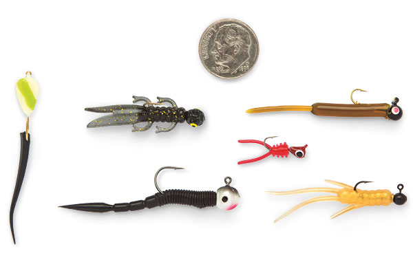 Panfish Tackle Kit, Tongue Depressor Micro Fishing Lures Plastic