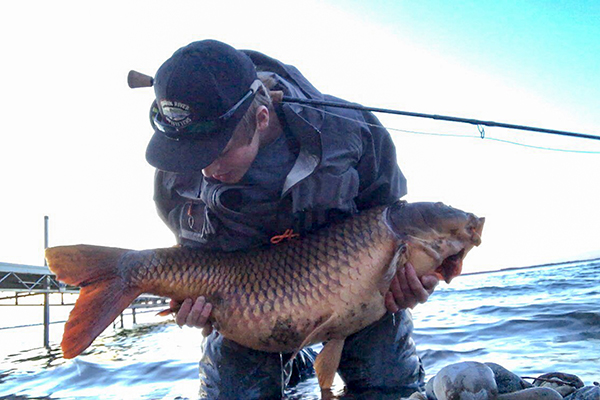 World Record Common Carp On The Fly