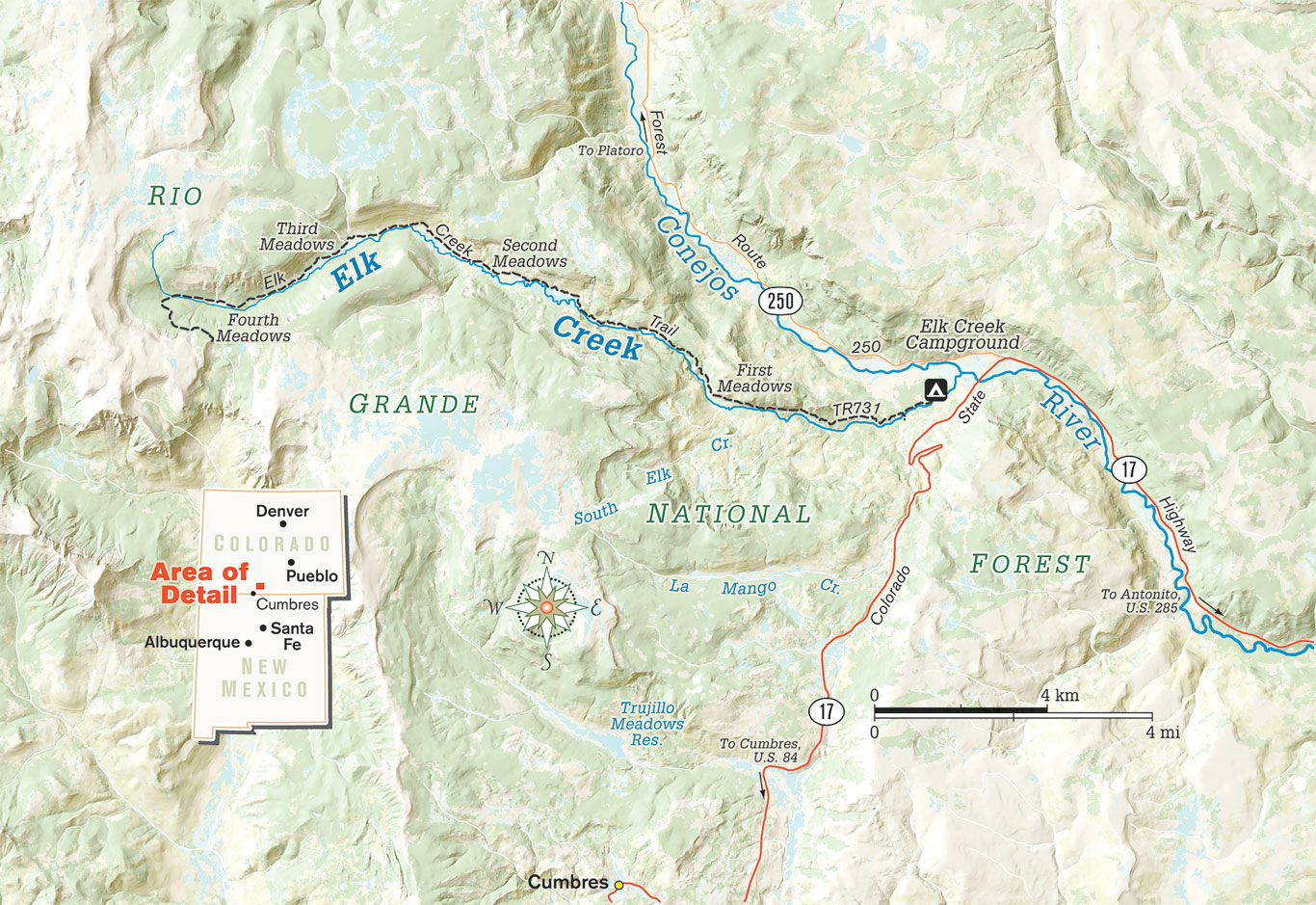 Elk Creek Map