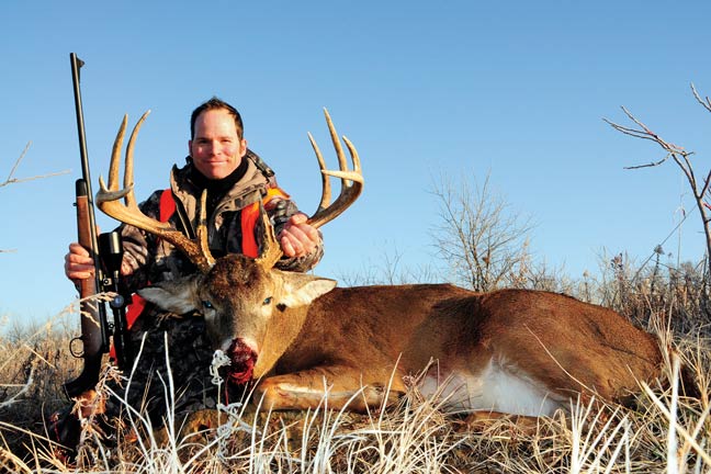 Joseph von Benedikt with whitetail buck