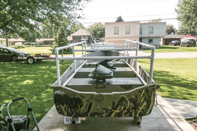 Building a Duck Boat Blind on a Budget