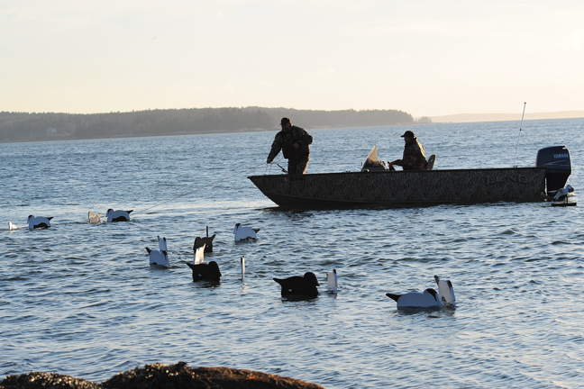 Using V-boards for Duck Hunting