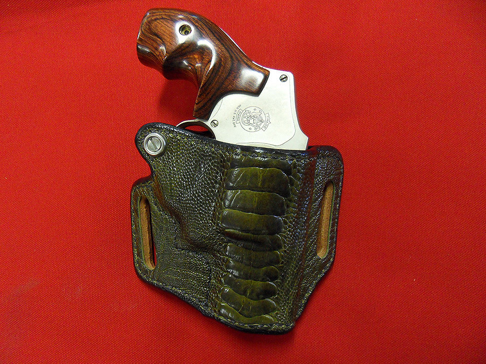 Andrews Ostrich Saddle Holster
