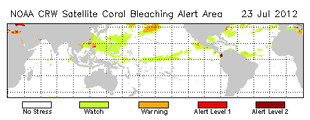 NOAA's Global Coral Bleaching Predictions