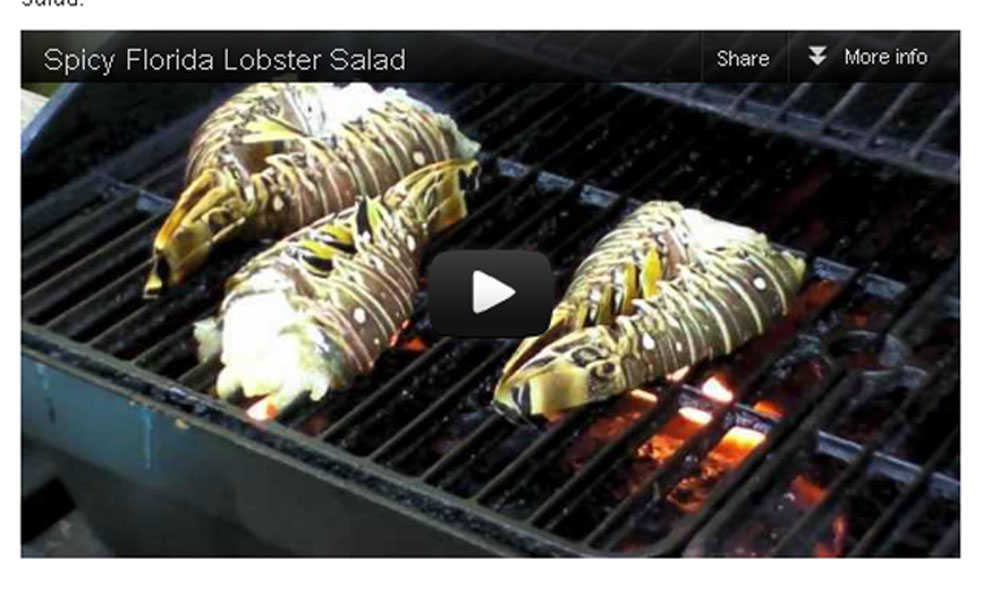 Spicy Grilled Lobster Salad