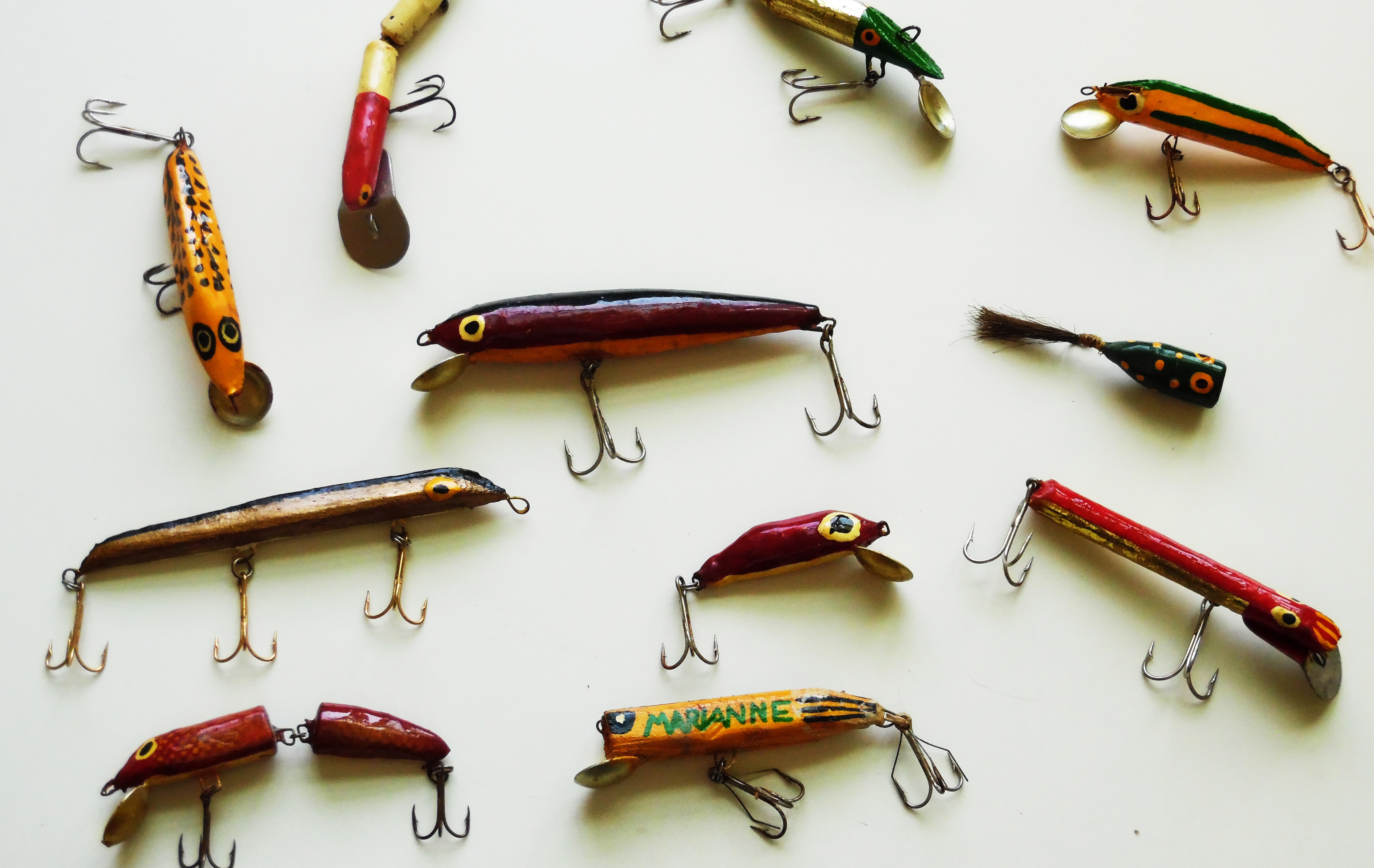 Antique, Vintage, & New Handcrafted Wood Fishing Baits – Tagged Handmade–  Toad Tackle