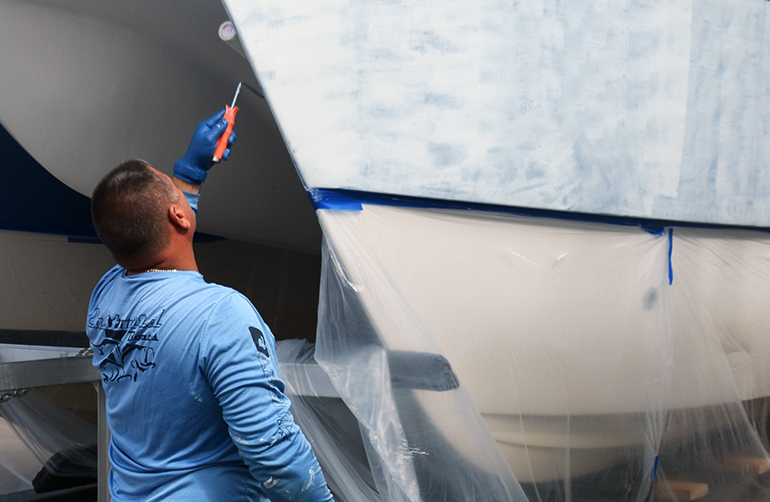 Fiberglass Boat Painting DIY Made Easy Prep, Paint and Top Florida Sportsman