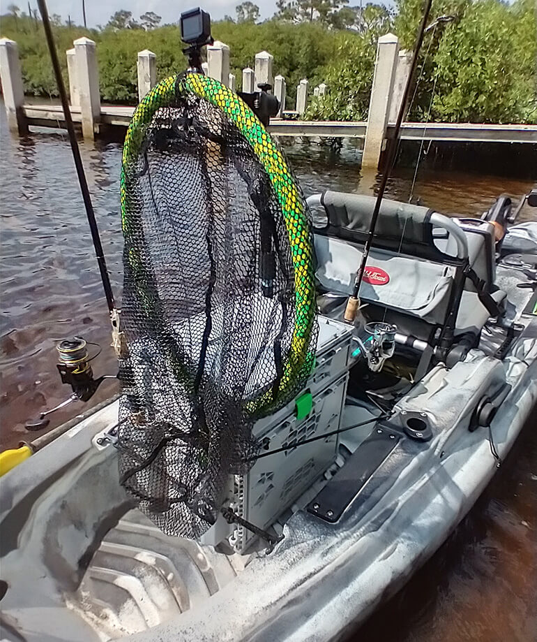 Fishing Landing Net Saltwater Foldable Net Rubber Kayak Fishing Net  Floating