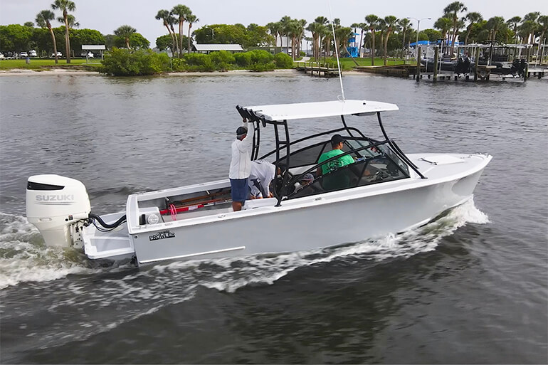 Florida Sportsman Project Dreamboat - Custom Forest Johnson Prowler, Outboard Fuel Filter Tips